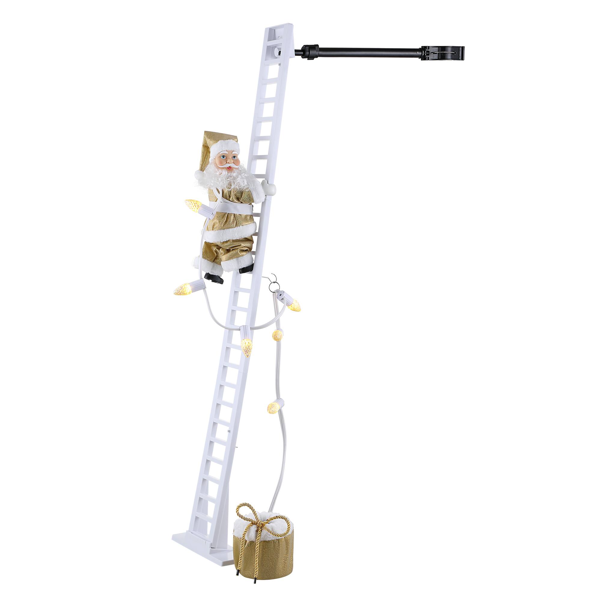 90th Anniversary Collection 43" Animated & Musical Super Climbing Santa